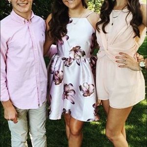 Lulus floral dress low back